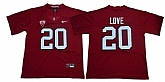 Stanford Cardinal 20 Bryce Love Burgundy Nike College Football Jersey,baseball caps,new era cap wholesale,wholesale hats